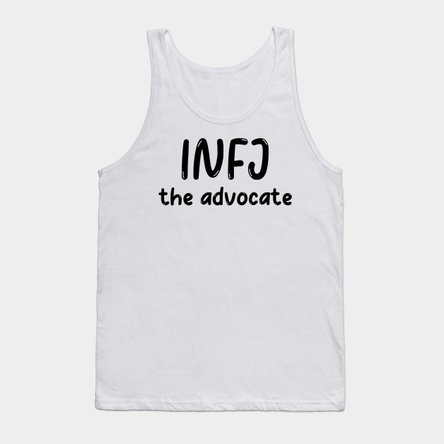 INFJ Personality Type (MBTI) Tank Top by JC's Fitness Co.